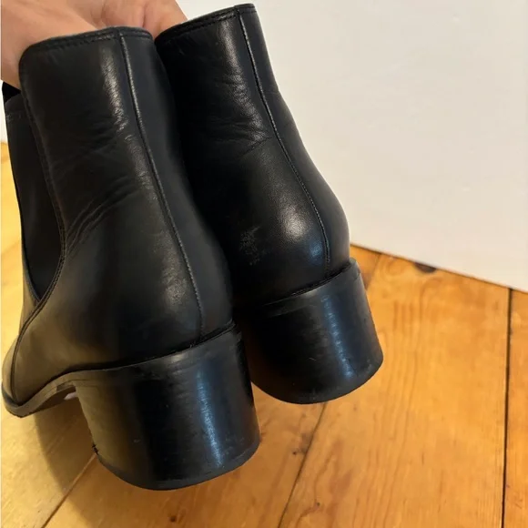 Clarks Ankle Charming Lola Women’s Booties Boots SZ 8 M, Black Leather Pointed - Picture 11 of 15